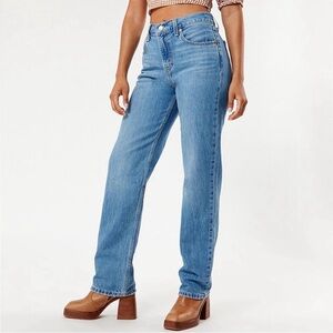 Levi's Low Pro Straight Jeans Women's Size 30 Medium Wash